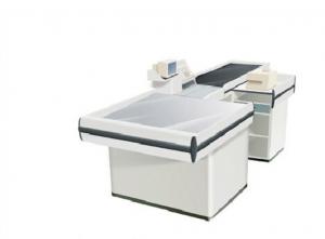 Quality Anti Rust Automatic Conveyor Belt Checkout Counter / Boutique Cashier Counter for sale