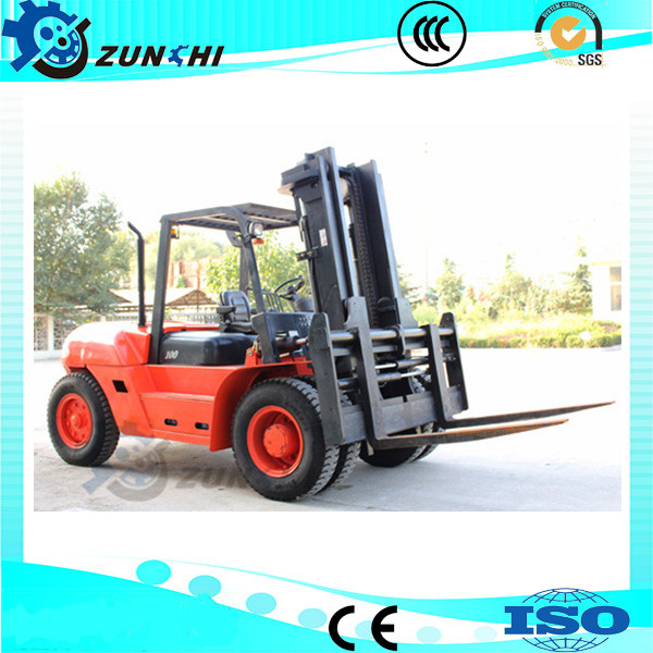 Quality 10 ton capacity four wheel drive forklifts CPCD100 for sale