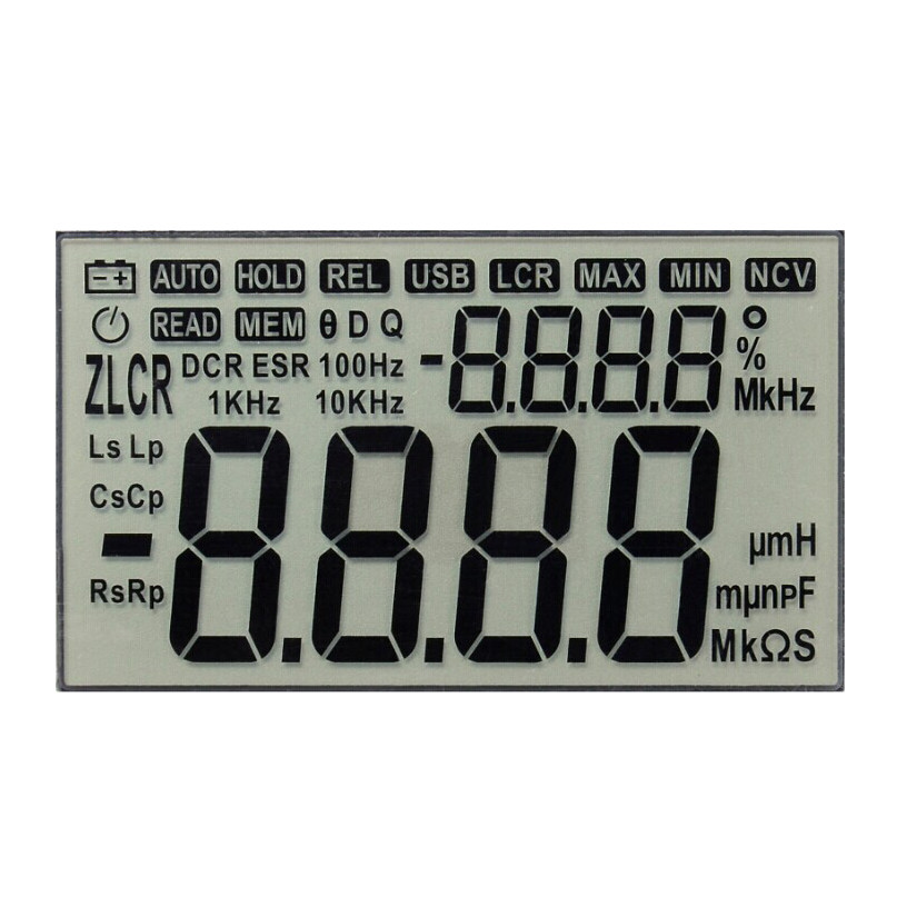 Quality Car Gauges Lcd Segment Display , Auto Parts Arduino Lcd Display 1 / 3 Bias for sale