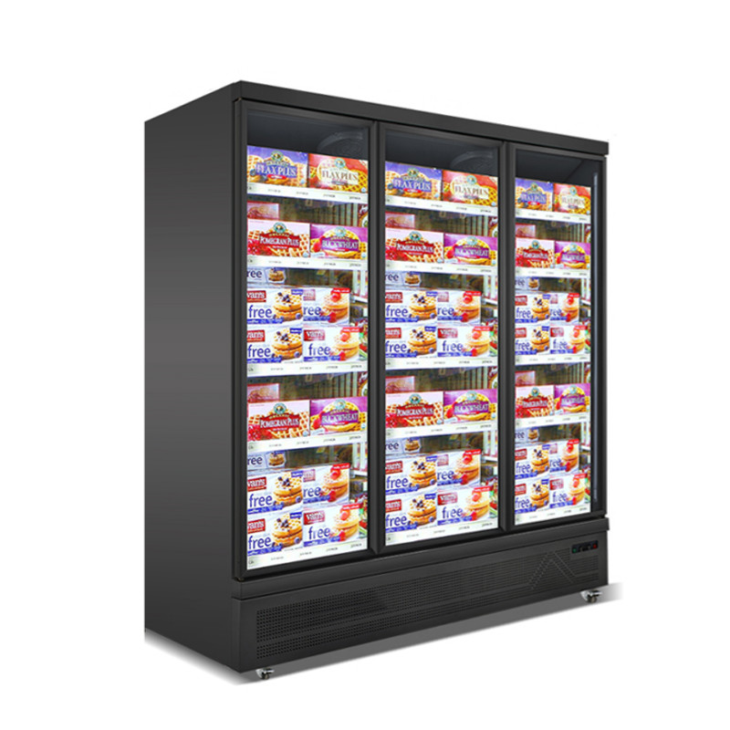 Quality Supermarket Frozen Food 3 Doors Upright Freezer for sale