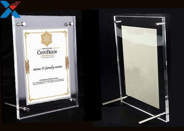 Buy Clear Acrylic Photo Frame A4 A3 Certificate / Business License Frame at wholesale prices