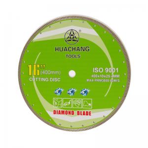 Quality Dry Cut Continuous Diamond Turbo Blade For Granite 16inch 400mmx25.4mm for sale