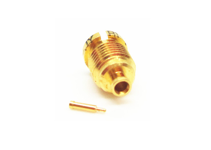 Buy Gold Plated Mini SMP Connectors Blindmate Male Crimp Micro Coaxial Connector at wholesale prices