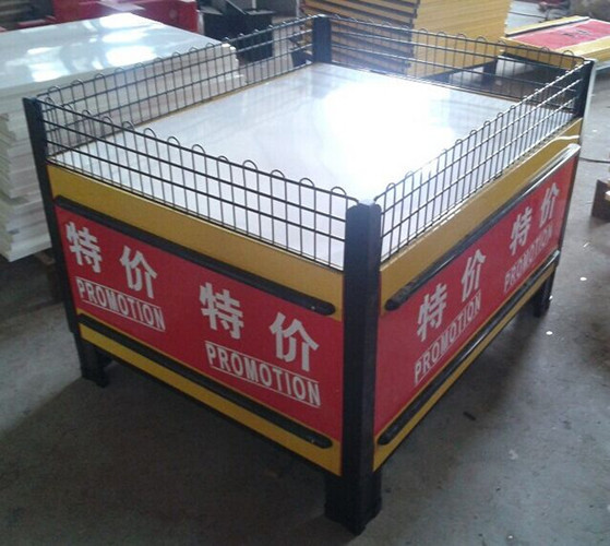 Quality Folding Metal Promotion Supermarket Display Racks With Powder Coated SGS ISO9001 for sale