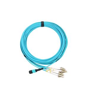 China Fanout MPO Patch Cord FTTB Optic Fiber Patch Cord LC 24 Cores Fiber Connector on sale