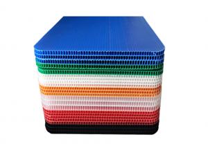Quality SGS Collapsible PP Corrugated Plastic Correx Sheet For Floor Protection for sale
