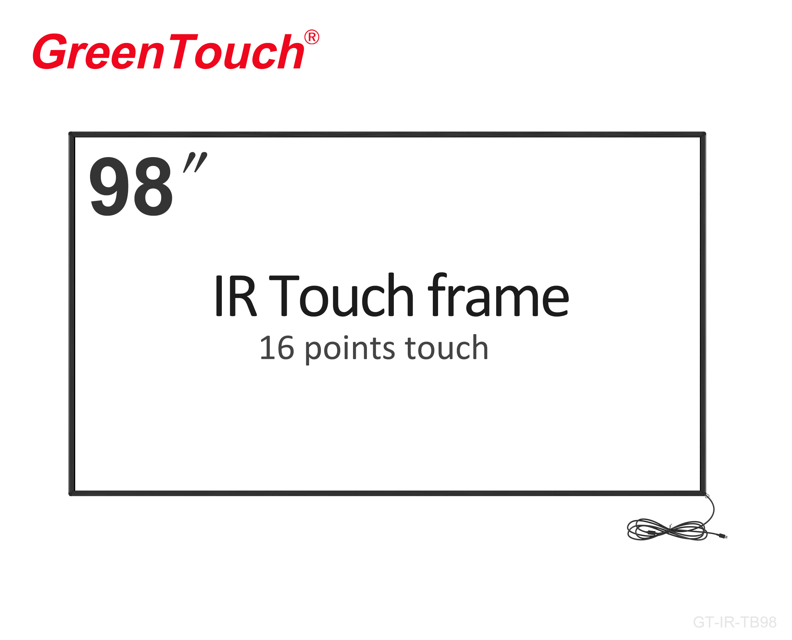 Quality Usb Multi IR Touch Frame Diy 98 Inch Overlay Kit For Tv , Long Lifetime for sale