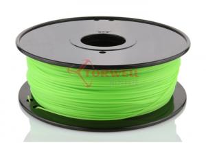 Quality Fluorescent Green 3D Printer ABS Filament Spool , Cubify Makerbot Filament for sale