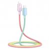 Buy cheap 3A 5A Type C Rainbow MFI Lightning Cable For Tablet Cell Phone from wholesalers