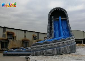 Quality Residential 0.55mm PVC Commercial Pool Water Slide For Kids for sale