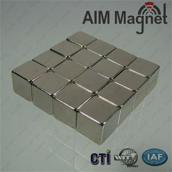 Quality 10 x 10 x 10mm thick N42 Neodymium Magnet - 4.7kg Pull for sale