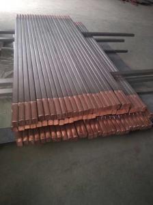 Quality titanium clad copper rod bars for Electrolytic and alkali manufacturing for sale