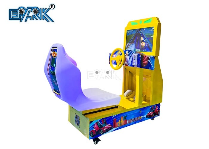 Quality Metal Cabinet Kids Outrun 22" Arcade Racing Simulator Equipment For Sale for sale