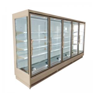 Quality Fan Cooling Supermarket Multideck Display Refrigerator With Glass Door for sale