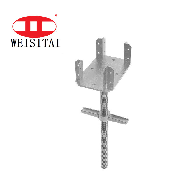 Buy cheap Hollow Jack Base Scaffolding Four-prong plug system from wholesalers