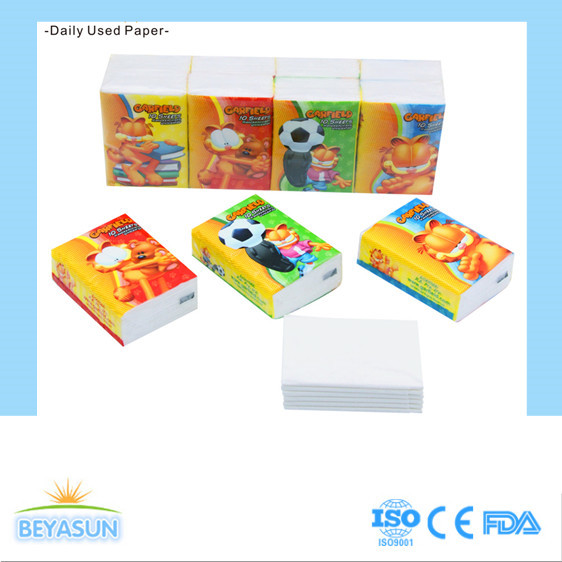 China 3 Ply 14GSM Pocket Pack Facial Tissue for Travel on sale