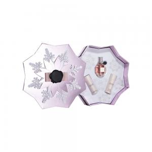 Quality Detachable Lid Customized Holiday Gift Box Snowflake Shape For Perfume Spray for sale