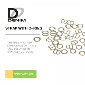 Quality Underwear Metal Strap Adjuster Buckle O - 8 - 9 Shaped Ring Environmentally Friendly for sale