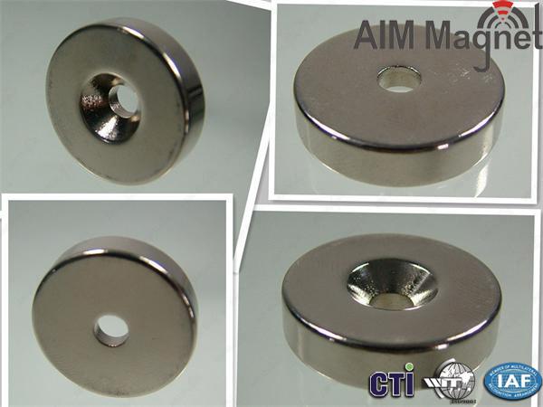 Buy High Quality N50 N52 Disc Countersunk Hole magnets ndfeb at wholesale prices