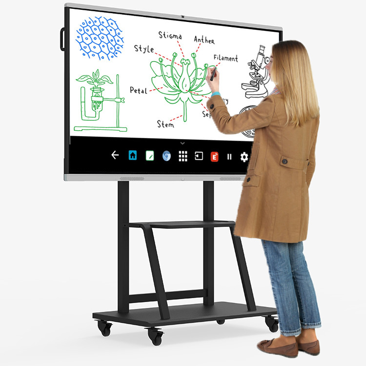Electronic 98 Inch Interactive Display Non Reflective For Teaching Multifunctional
