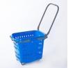Buy cheap PP Rolling Folding Cart With Wheels Collapsible Plastic Hand Baskets from wholesalers