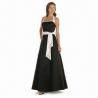 Buy cheap Halter Black and White A-line Bridal Gown with EMB, Sized 40 x 33 x 30cm from wholesalers