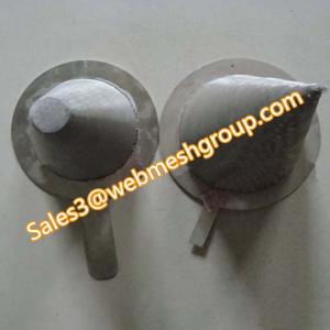 Quality Stainless steel mesh conical strainer for sale