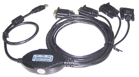 Quality 4-Ports USB Serial Cable Converter EIA USB To RS-232 Serial for sale
