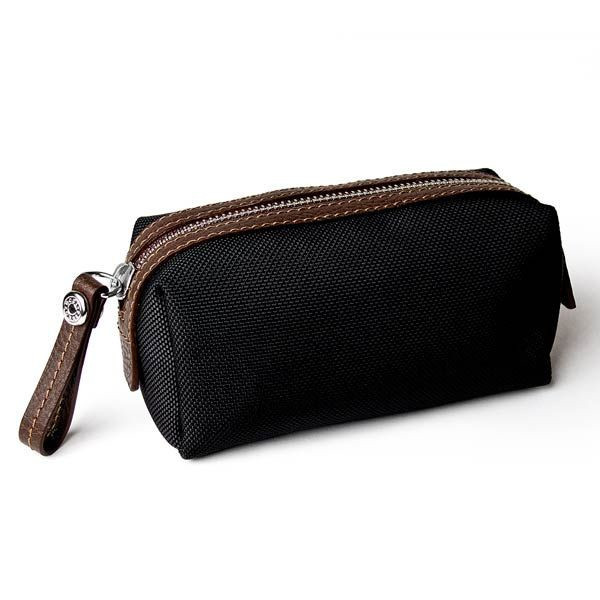 Quality 1680D cosmetic bag with pu trim for sale
