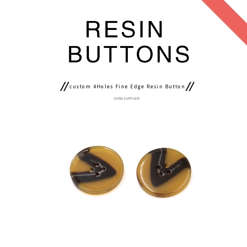 Quality 4 Holes Resin Button For Coats for sale
