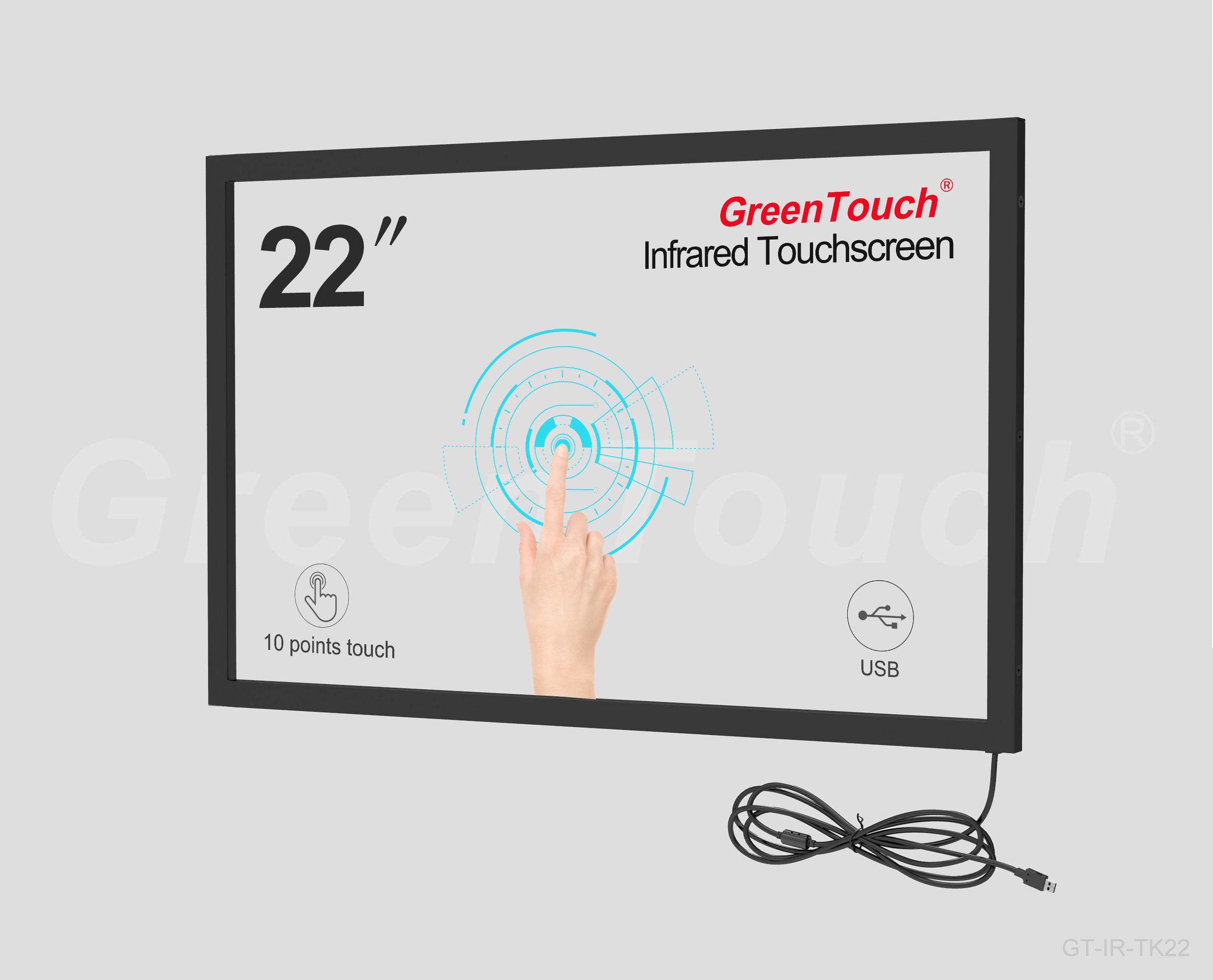 Quality 22 Inch USB Infrared Touch Frame Multi Touch Panel Kit For TV / Monitor / LED Screen for sale