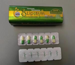 China OEM Lipotrim 8 Herbal Weight Loss Capsule For Oral Administration Long Iron Box on sale