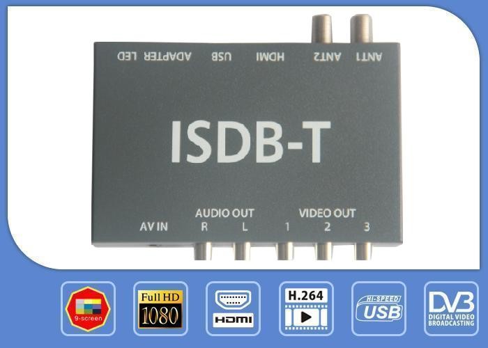 Quality Car ISDB - T HD Receiver Television Receiver Box With DIBCOM RF Modulator for sale