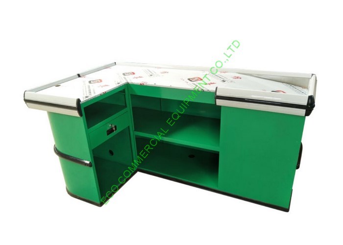 Buy cheap Non Electric Stainless Steel Checkstand Desk / Retail Cash Register Counters from wholesalers