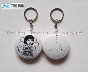 Quality ABS Music Keychain , Music Keyring 2D 3D Process With Customized Logo / Sound for sale