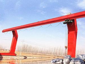 Quality MH 5 Ton Single Beam Gantry Crane With Electric Wire Rope Hoist for sale