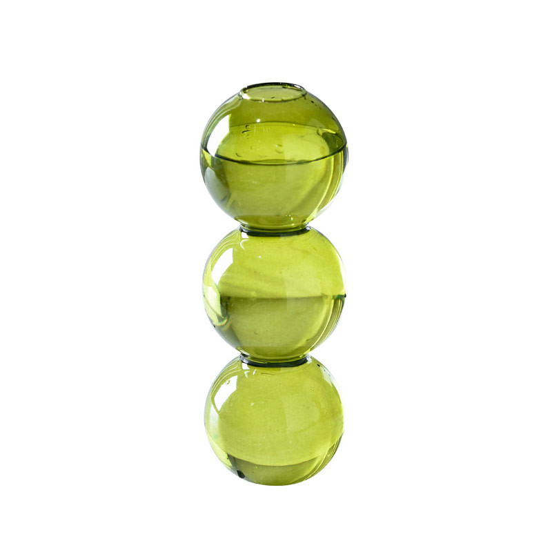 China Logo Printing Decorative Laminated Ball Glass Vases on sale