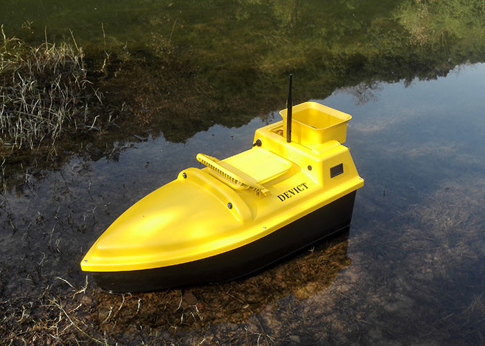 Fishing bait boat DEVC-103 yellow DEVICT DESS autopilot radio control brushless motor for bait boat