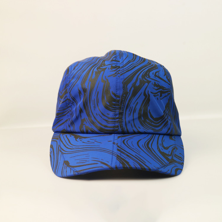 Quality OEM/ODM sublimation pattern Breathable 100% polyester Running Hats Dry Fit Sport golf caps for sale