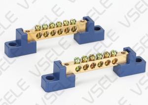 Quality Electrical Screw Terminals Block Ground Row Copper For Distribution Boxes for sale