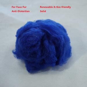 Quality Recycled Pet Fiber (PSF), 100% Pure Eco - Friendly Material For Faux Fur , Best Anti Distortion for sale
