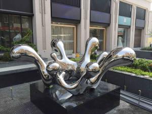 Quality Hotel Decoration Modern Metal Outdoor Sculptures Water - Drop Accept Custom for sale