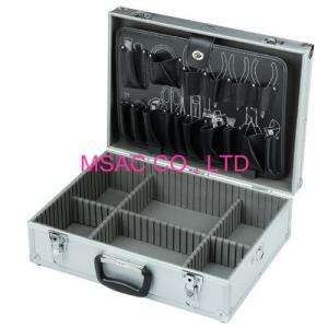 Quality Aluminum Tool Boxes With Dividers Durable Aluminum Tool Briefcase for sale