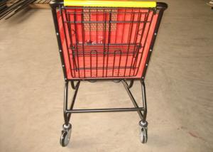 Quality Eco - Friendly Rolling Plastic Shopping Basket Cart 100L 120L 160L 180L for sale