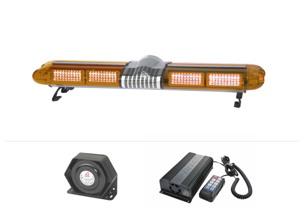 Quality 48"Amber Multi Flash Mode Emergency Vehicle Lights And Sirens Speaker for sale