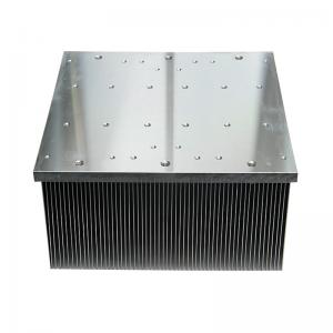 Quality Square Insert Fin Air Cooling Aluminum Heat Sink Extrusion for sale