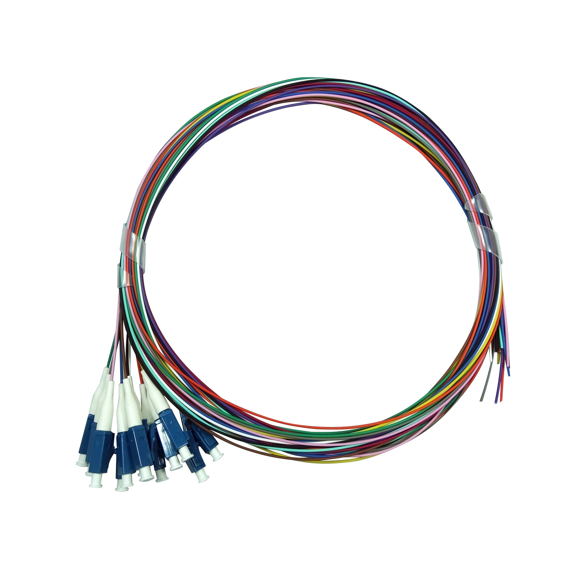 Buy 12FO Fiber Optic Pigtail LC UPC G652D G657A Length Customized LSZH at wholesale prices