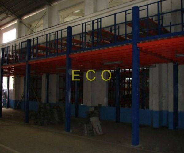 Quality Heavy duty Mezzanine Metal Floor Warehouse Storage Racks Customized for sale