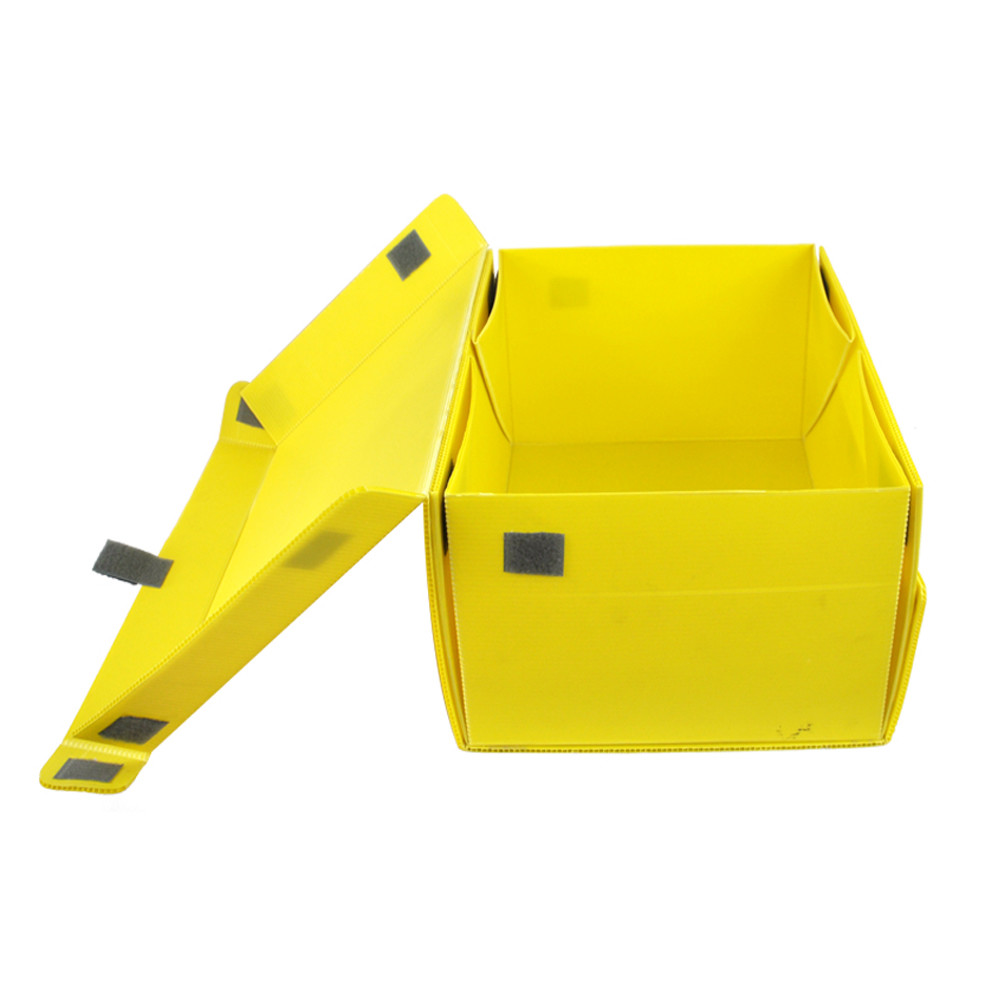 Quality SGS Red Yellow Recyclable Corrugated Plastic Polypropylene Boxes for sale