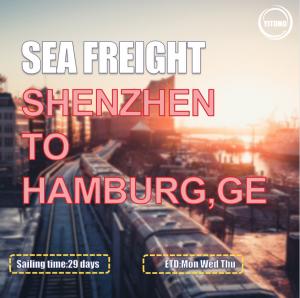 Quality EMC YML Liner International Sea Freight Logistics  From Shenzhen To Hamburg Germany for sale